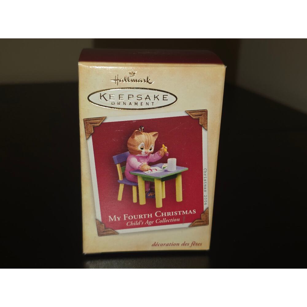 Vintage 2004 Hallmark Ornament “My Fourth Christmas” Childs Age Collection C130s